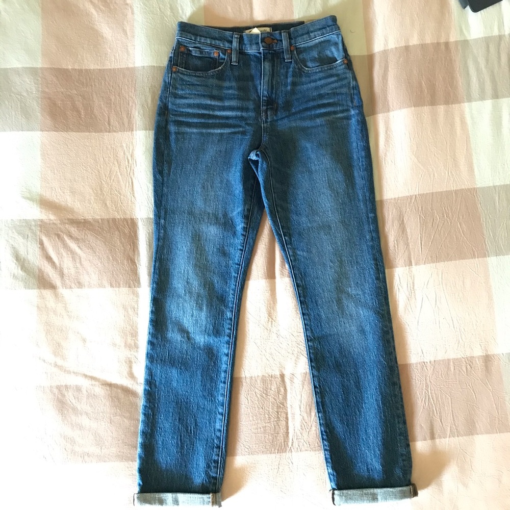 NWT Madewell high rise slim boyjean